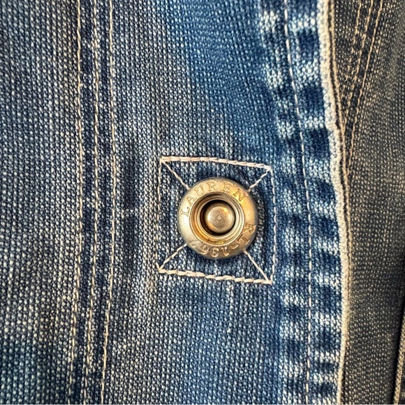 Vintage 90s Ralph Lauren Lauren Jeans Co denim chore jacket - Picture 3 of 5
